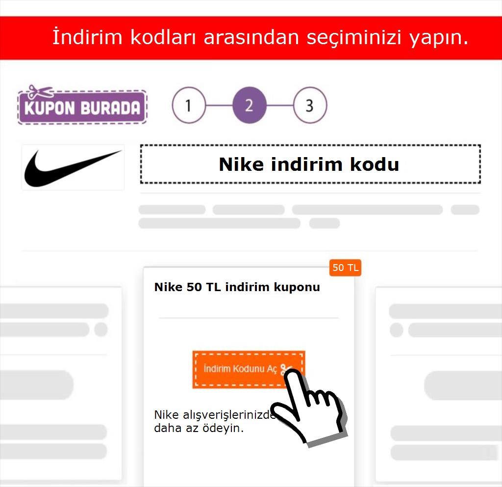 Nike indirim kodu nasıl alınır adım 2