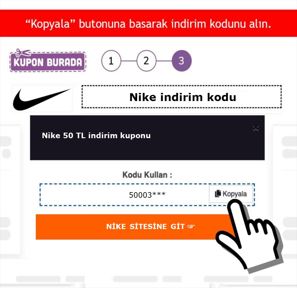 Nike indirim kodu nasıl alınır adım 3