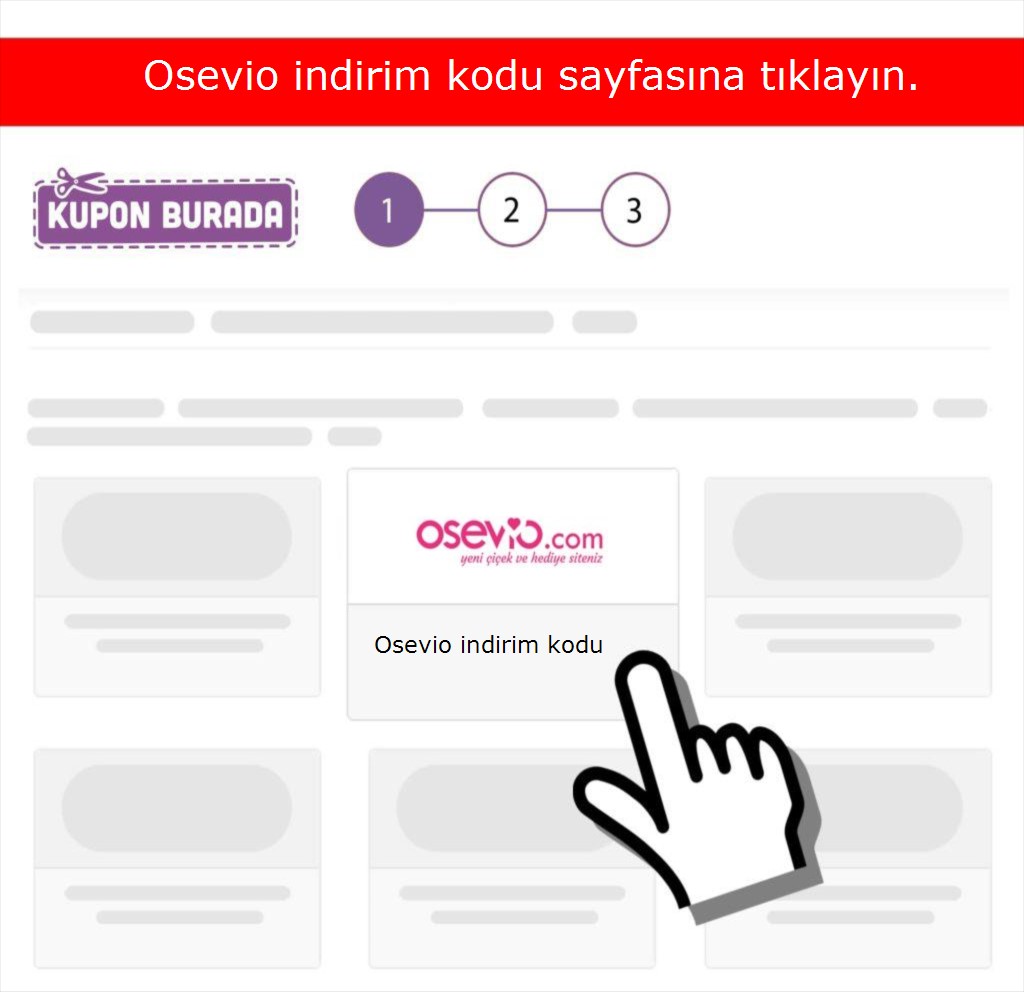 Osevio indirim kodu nasıl alınır adım 1