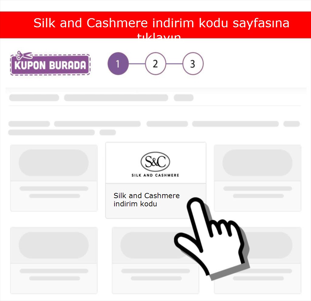 Silk and Cashmere indirim kodu nasıl alınır adım 1