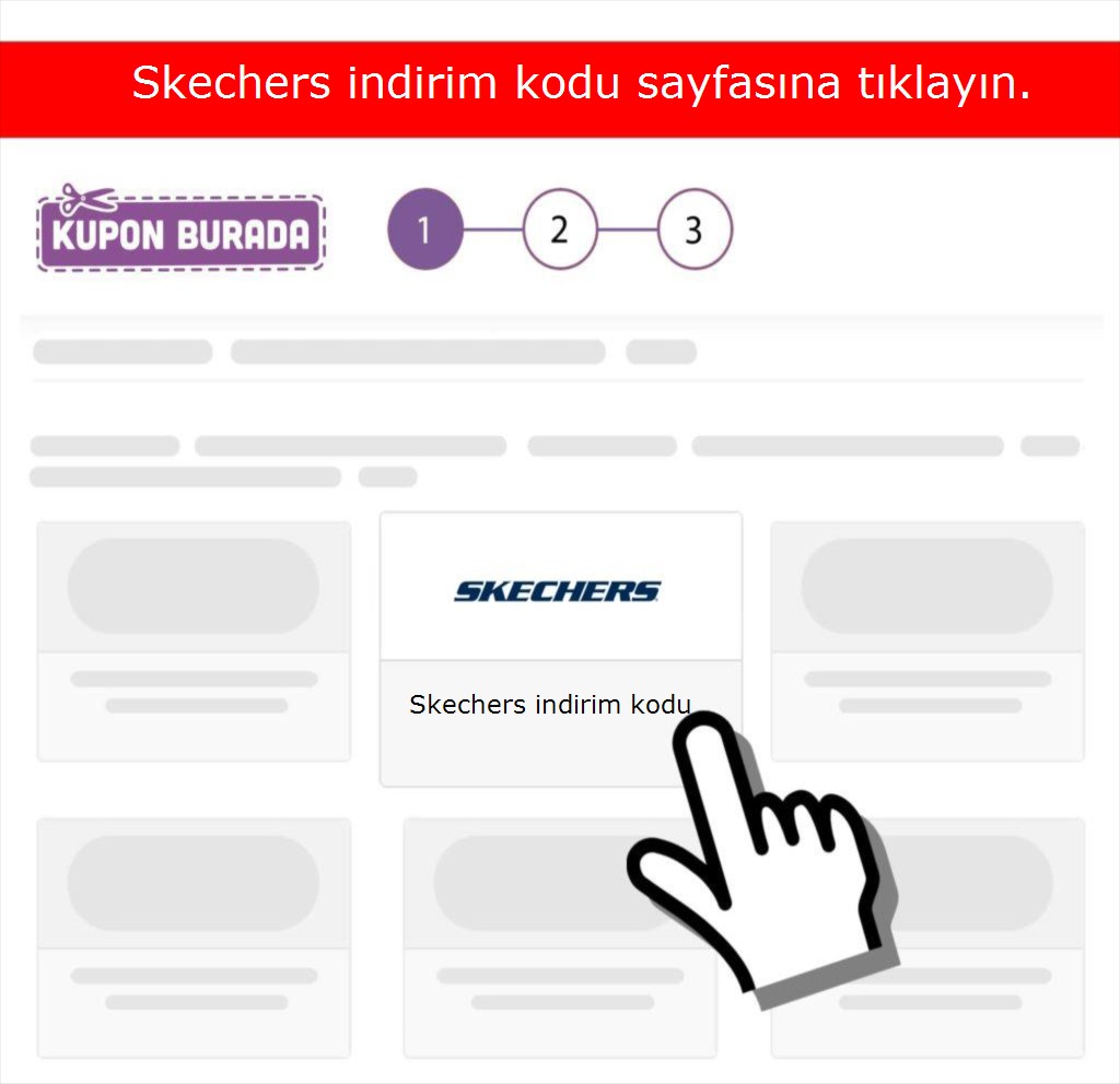 Skechers indirim kodu nasıl alınır adım 1