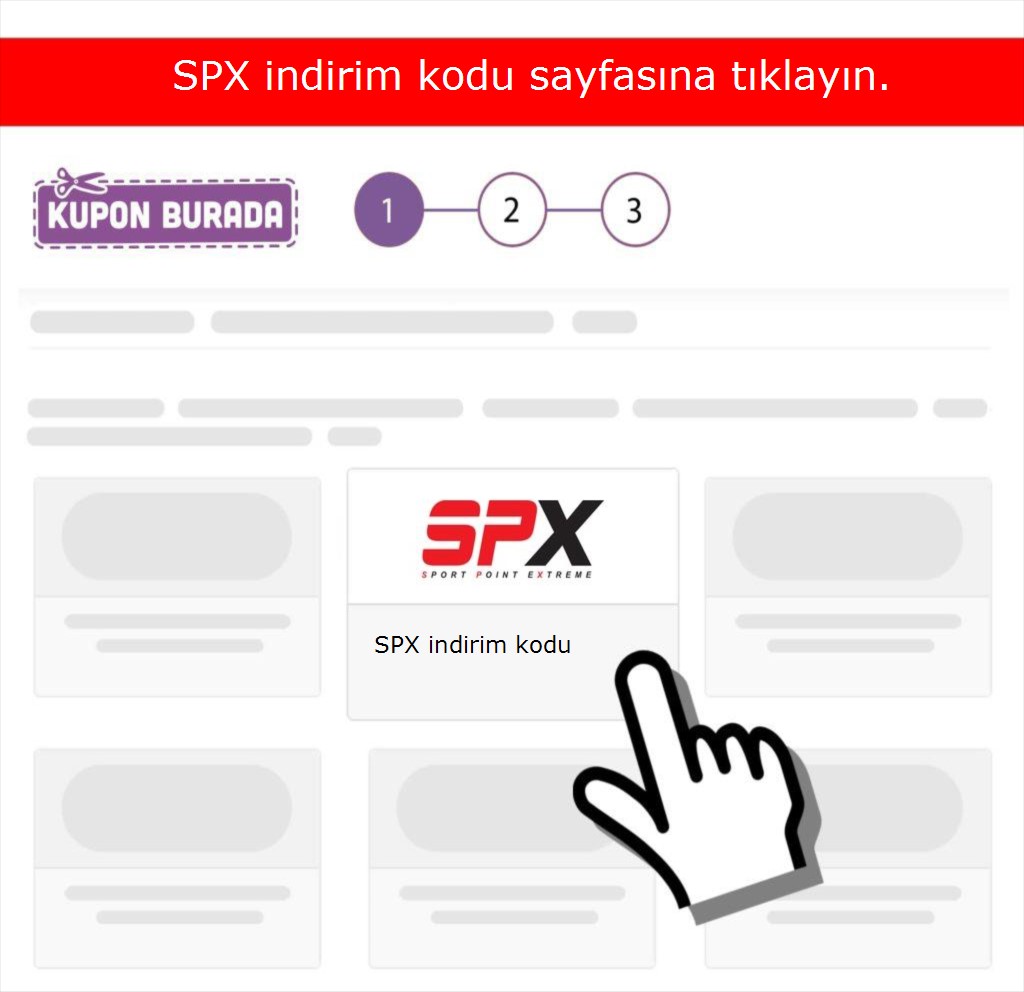 SPX indirim kodu nasıl alınır adım 1