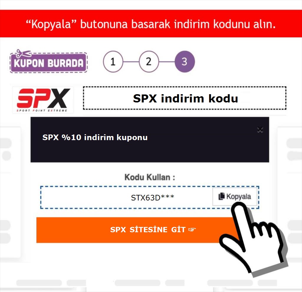 SPX indirim kodu nasıl alınır adım 3