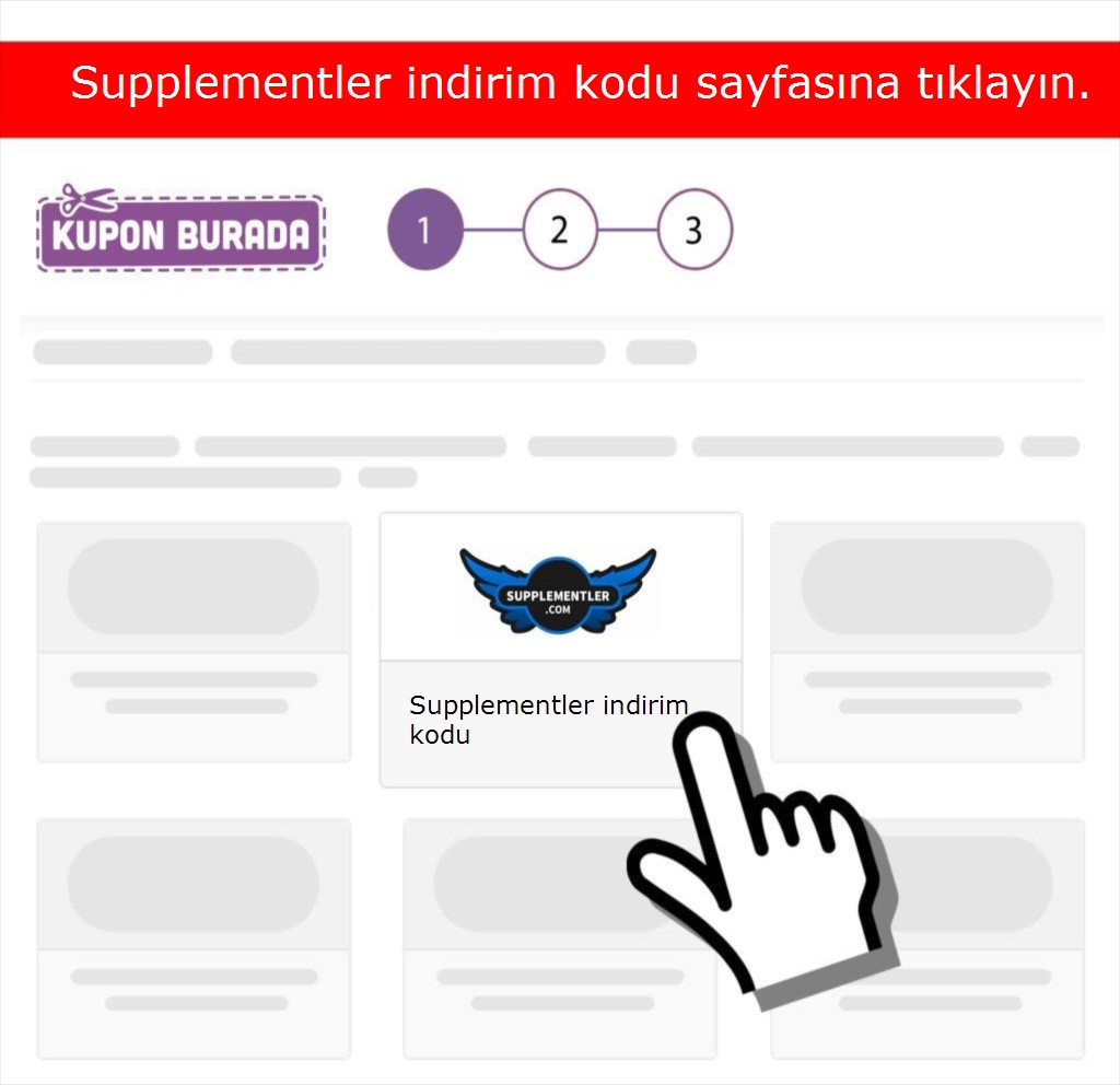 Supplementler indirim kodu nasıl alınır adım 1