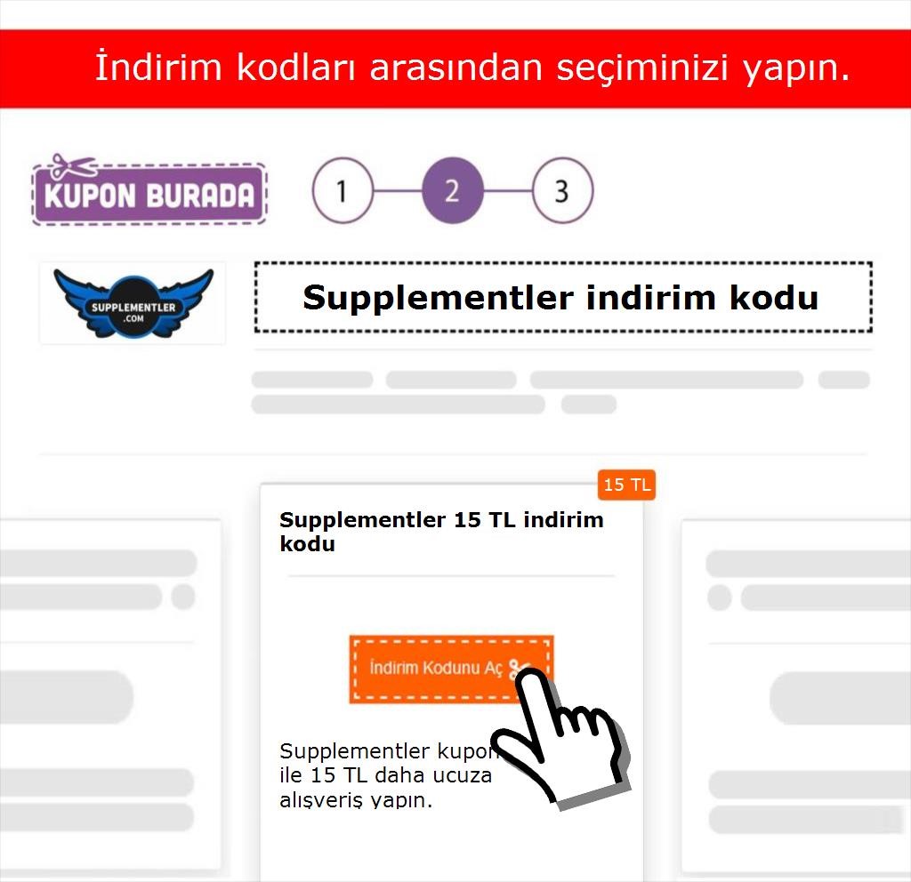 Supplementler indirim kodu nasıl alınır adım 2