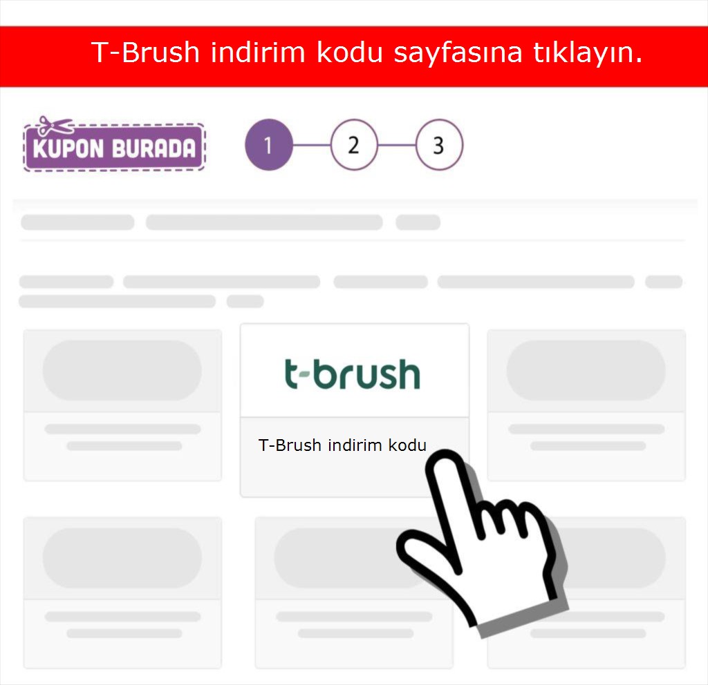 T-Brush indirim kodu nasıl alınır adım 1