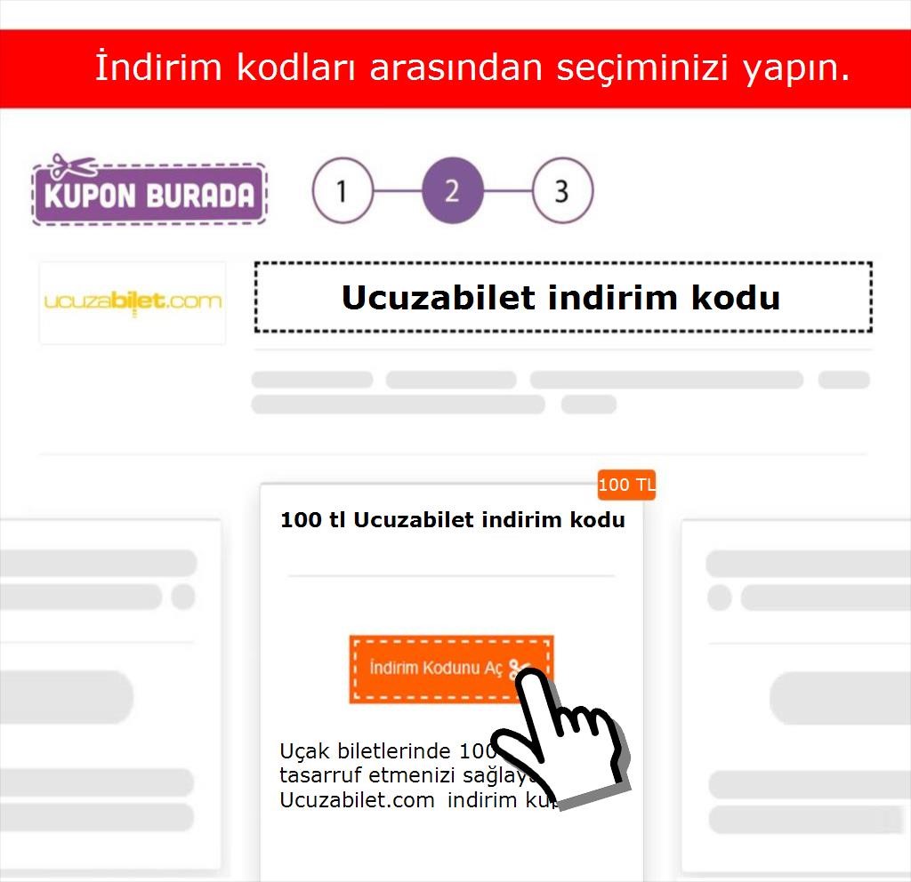 Ucuzabilet.com indirim kodu nasıl alınır adım 2