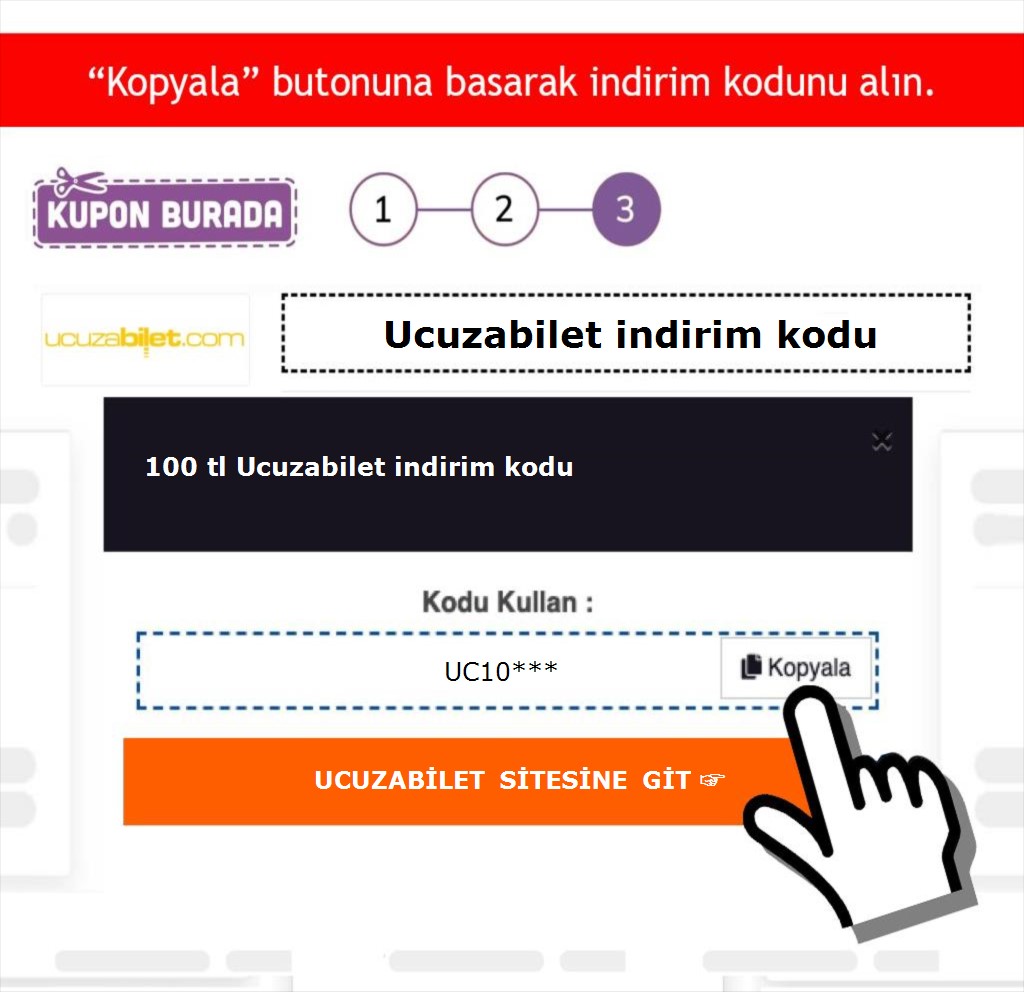 Ucuzabilet.com indirim kodu nasıl alınır adım 3