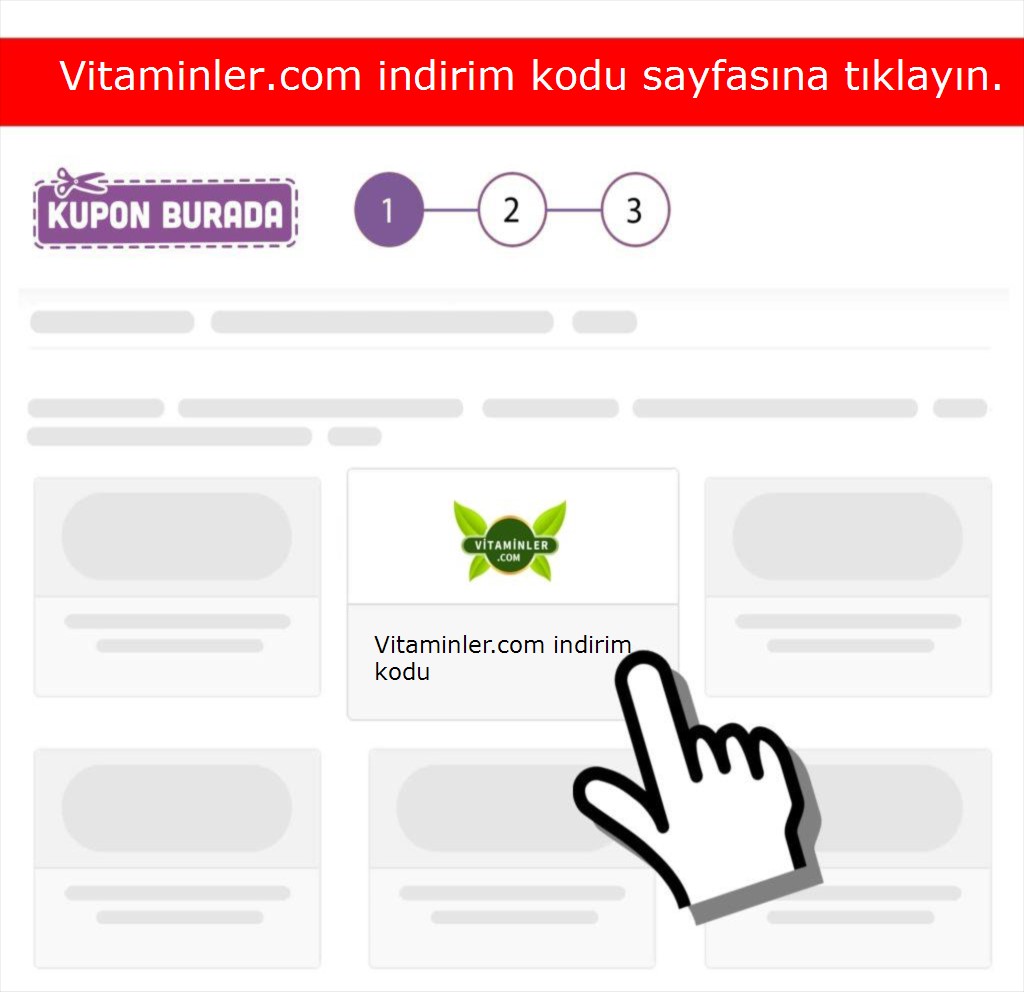 Vitaminler.com indirim kodu nasıl alınır adım 1