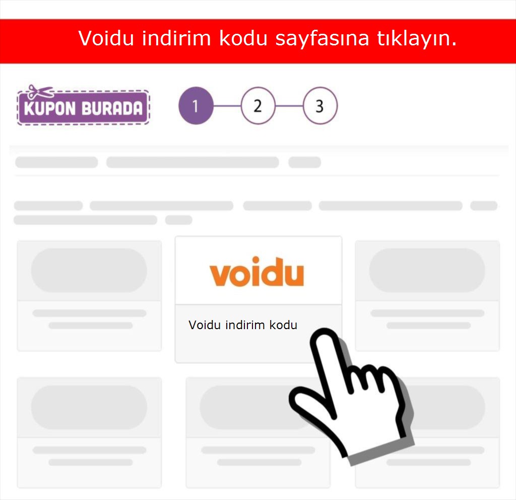 Voidu indirim kodu nasıl alınır adım 1