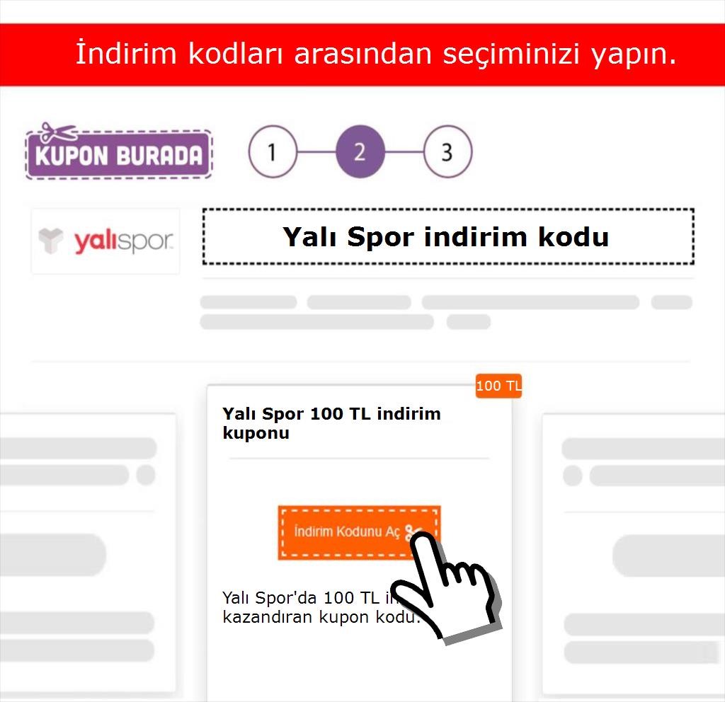 Yalı Spor indirim kodu nasıl alınır adım 2