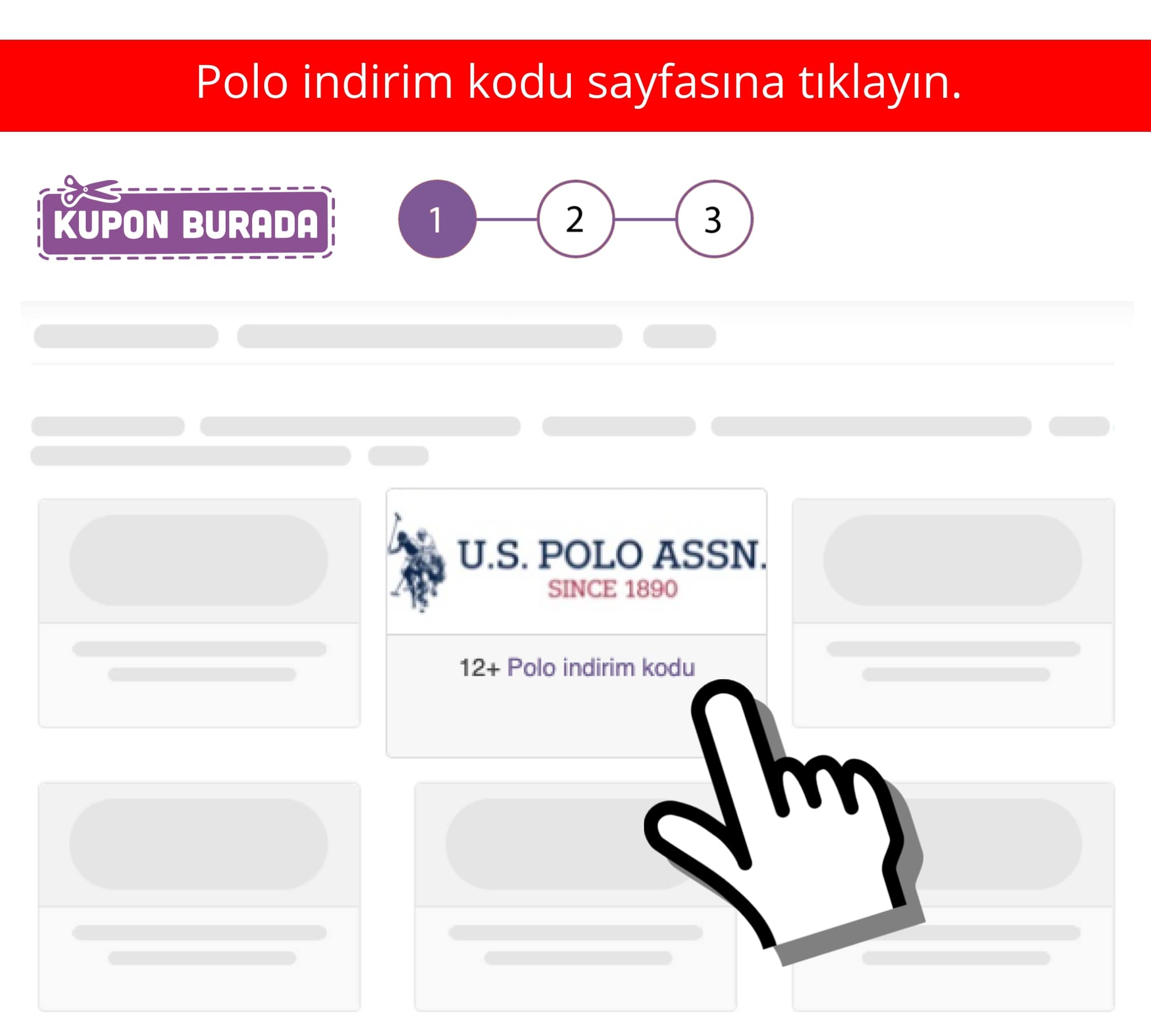 US Polo indirim kodu nasıl alınır adım 1