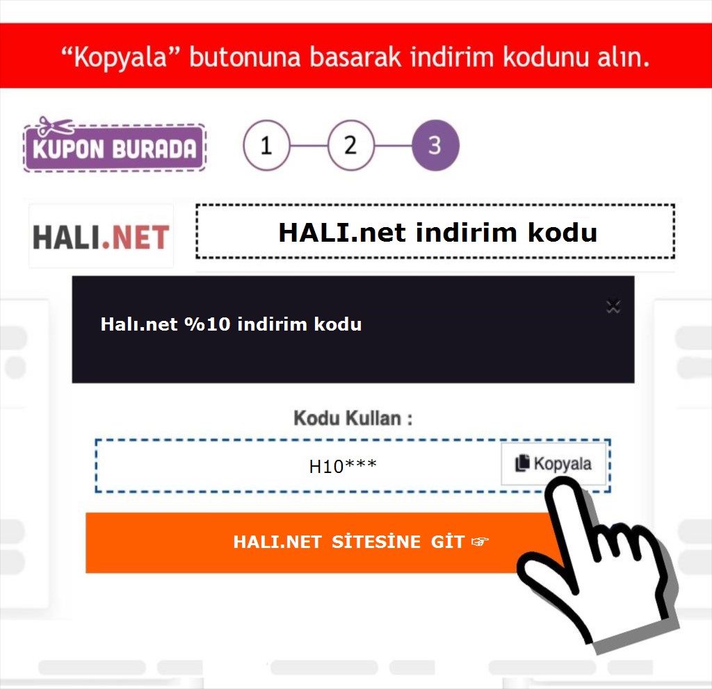 HALI.net indirim kodu nasıl alınır adım 3
