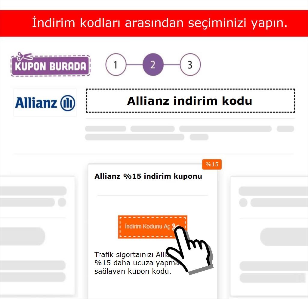 Allianz indirim kodu nasıl alınır adım 2