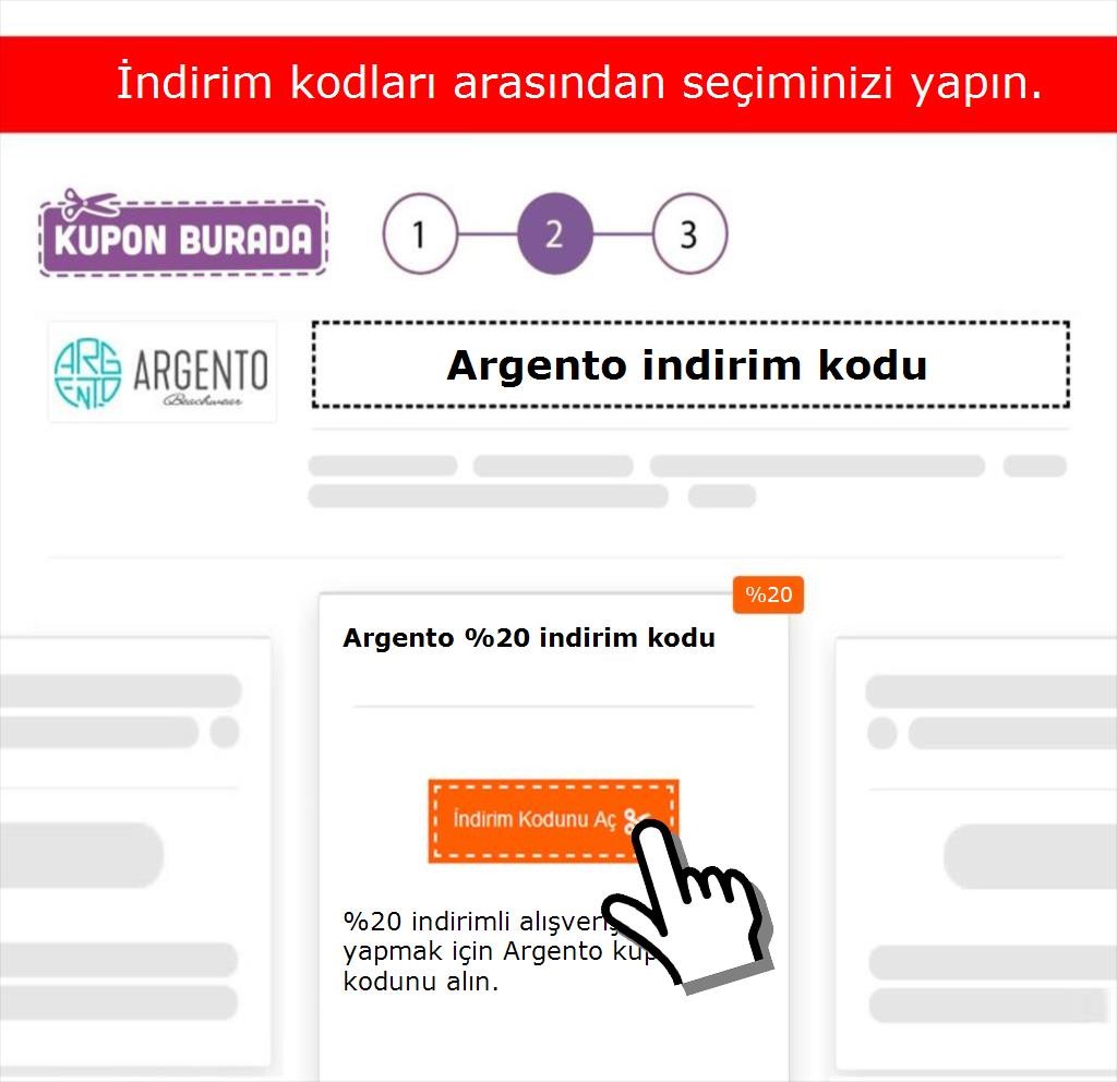 Argento indirim kodu nasıl alınır adım 2