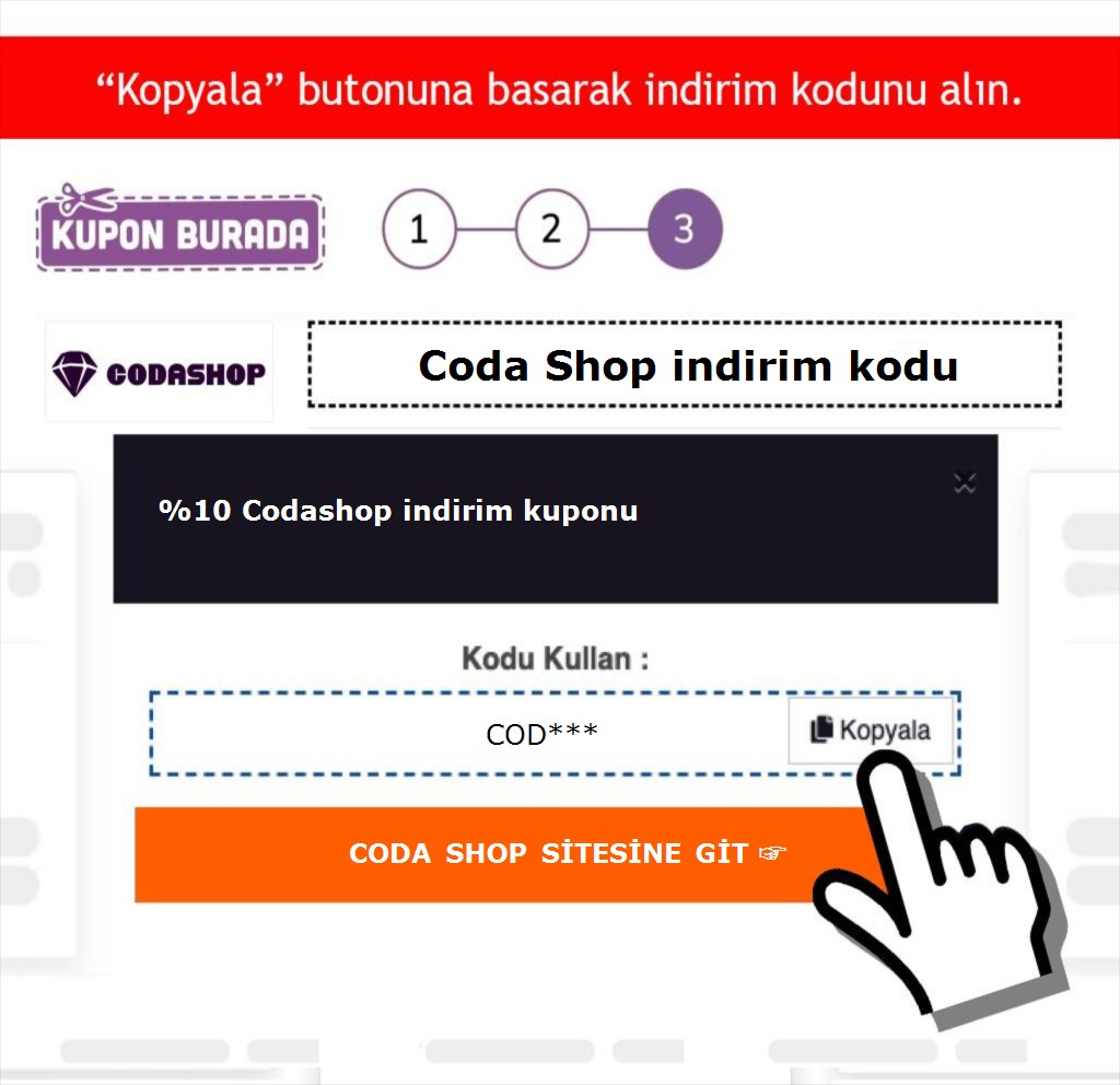 Coda Shop indirim kodu nasıl alınır adım 3