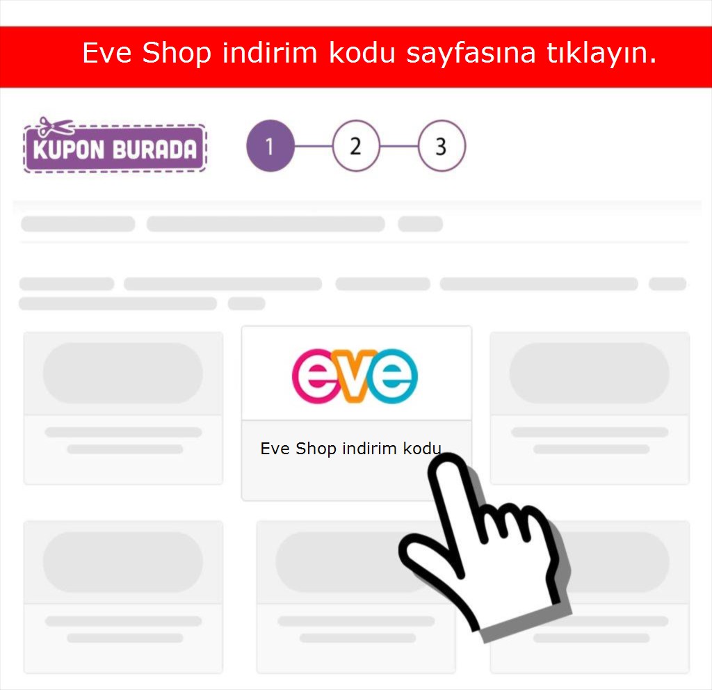 Eve Shop indirim kodu nasıl alınır adım 1