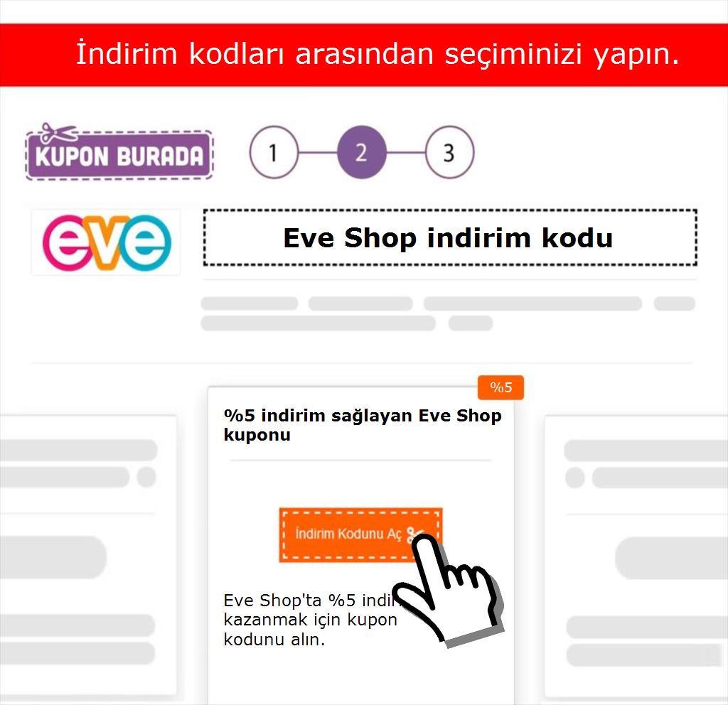 Eve Shop indirim kodu nasıl alınır adım 2