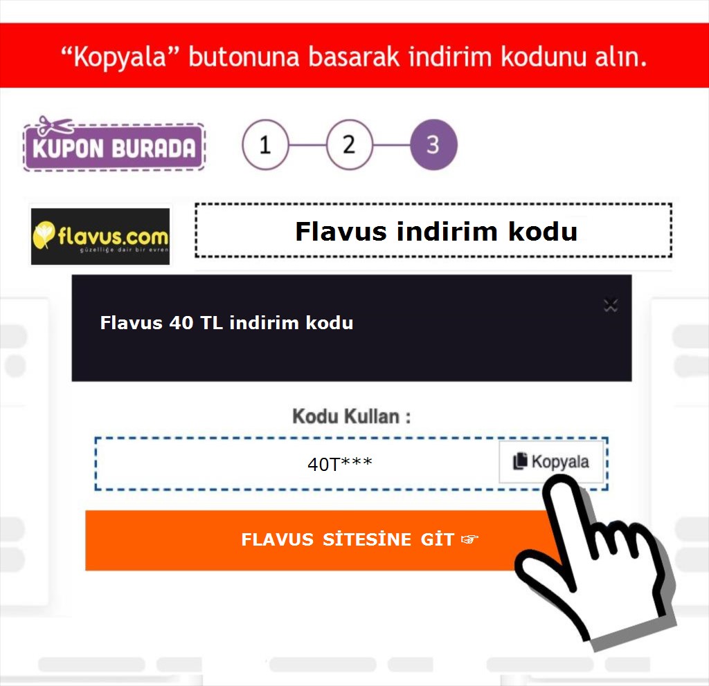 Flavus indirim kodu nasıl alınır adım 3