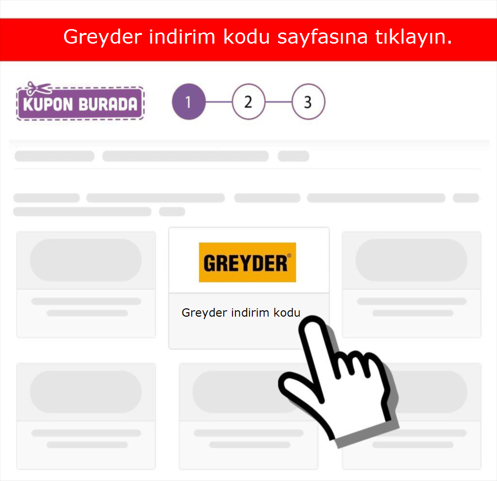 Greyder indirim kodu nasıl alınır adım 1