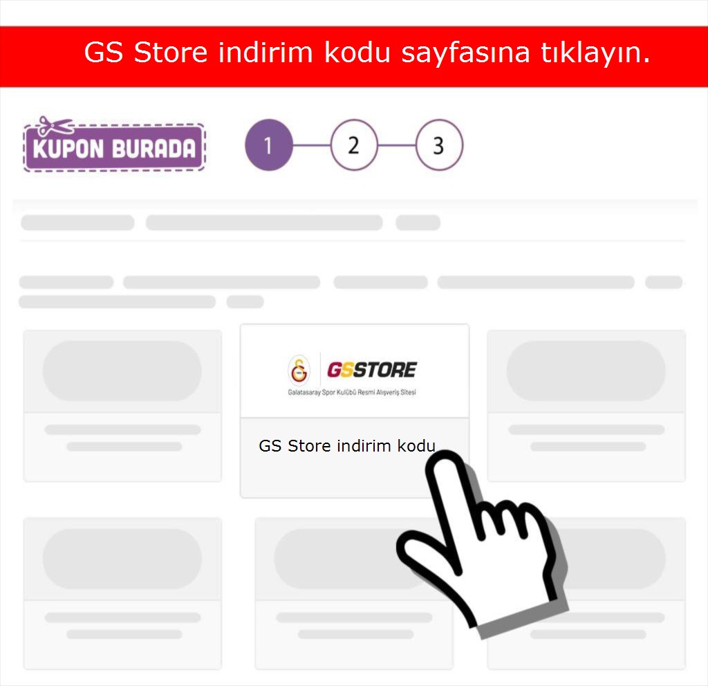 GS Store indirim kodu nasıl alınır adım 1