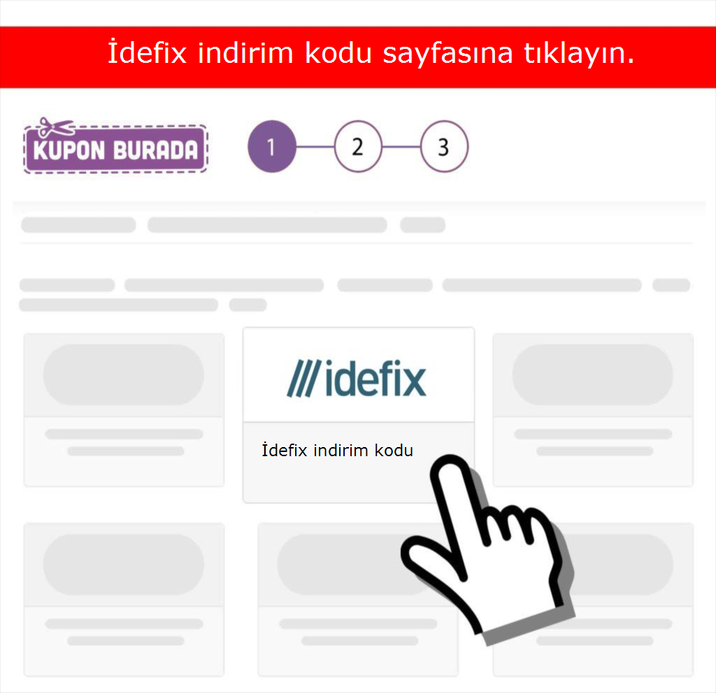 İdefix indirim kodu nasıl alınır adım 1