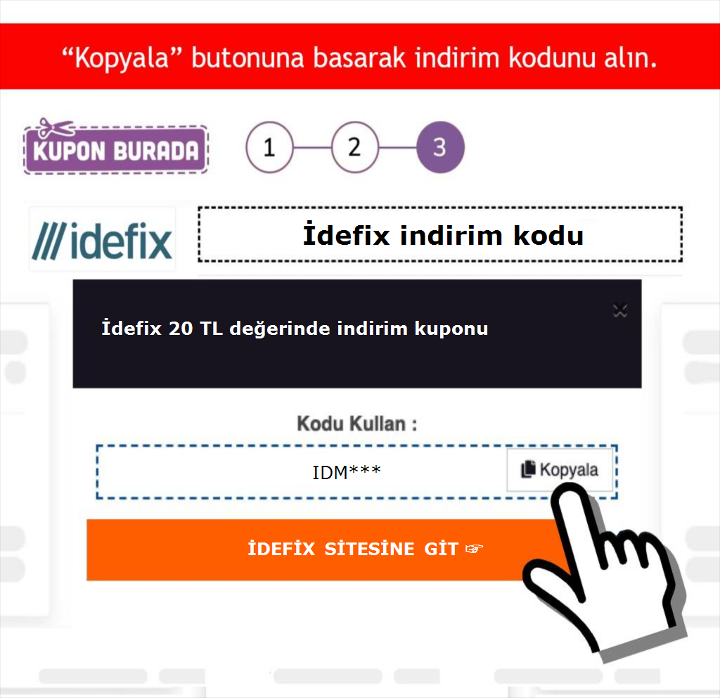 İdefix indirim kodu nasıl alınır adım 3