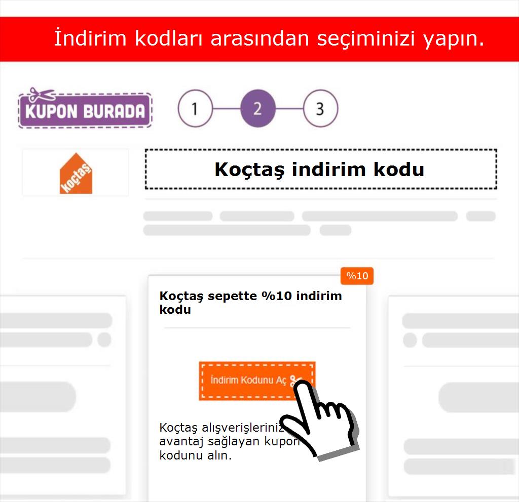 Koçtaş indirim kodu nasıl alınır adım 2