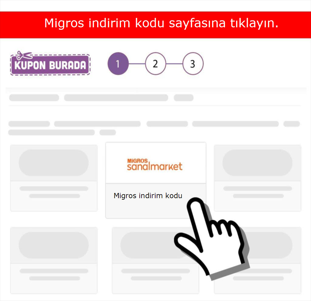 Migros Sanal Market indirim kodu nasıl alınır adım 1