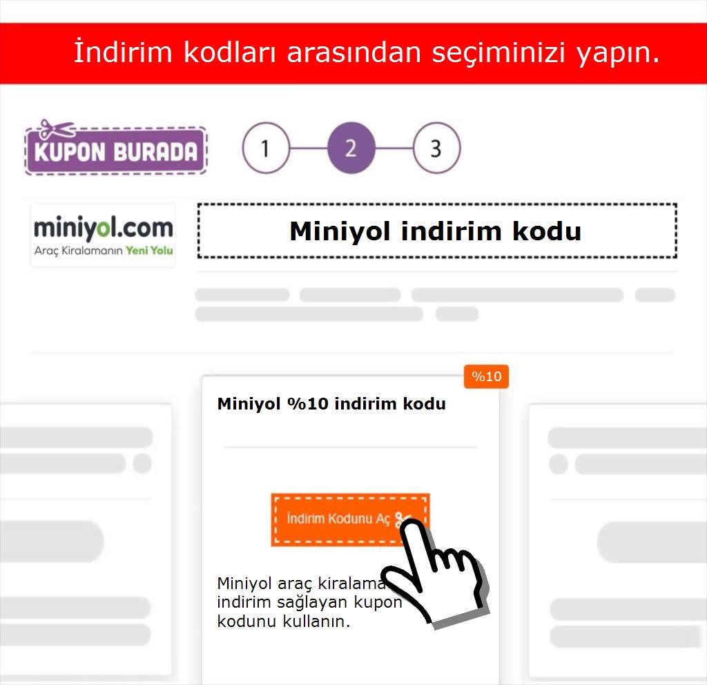 Miniyol indirim kodu nasıl alınır adım 2