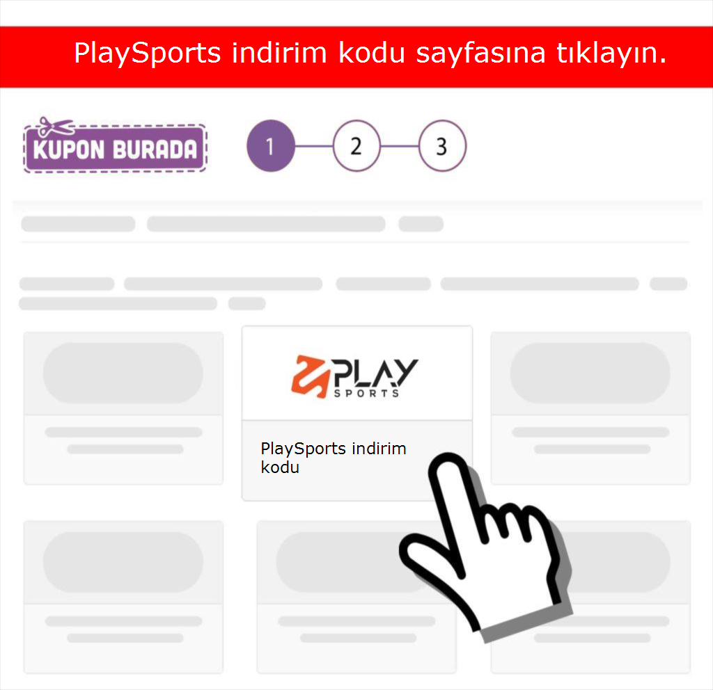 PlaySports indirim kodu nasıl alınır adım 1