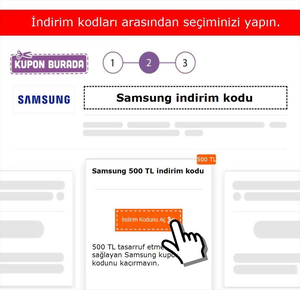 Samsung indirim kodu nasıl alınır adım 2