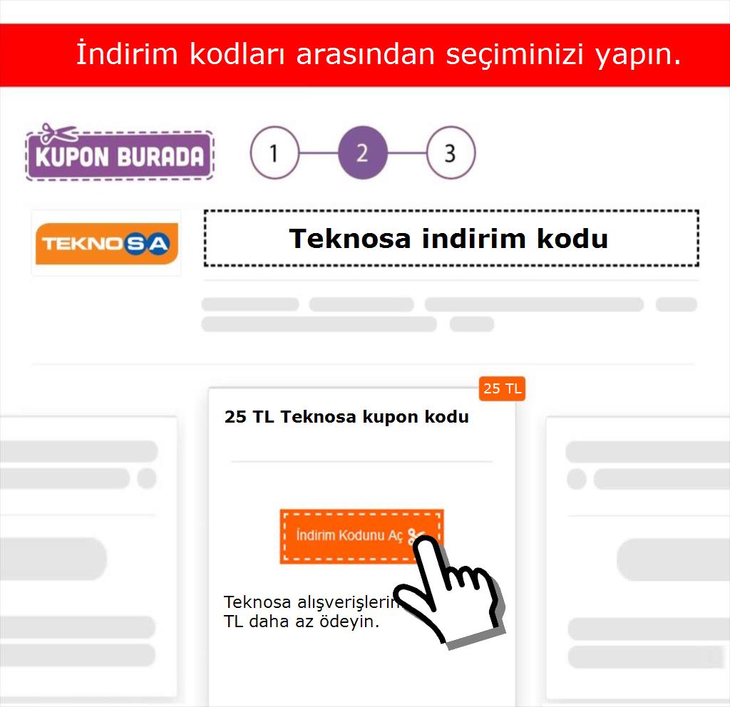 Teknosa indirim kodu nasıl alınır adım 2