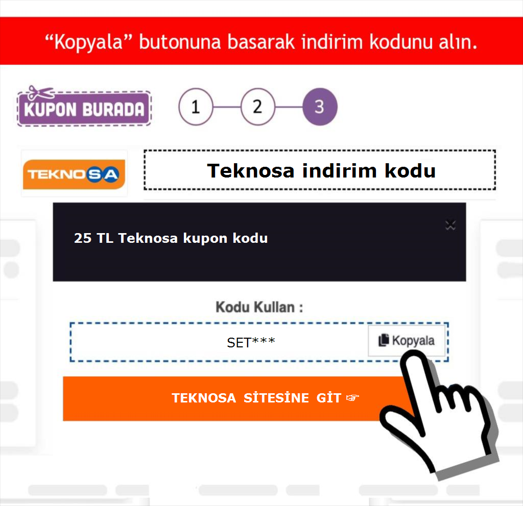 Teknosa indirim kodu nasıl alınır adım 3