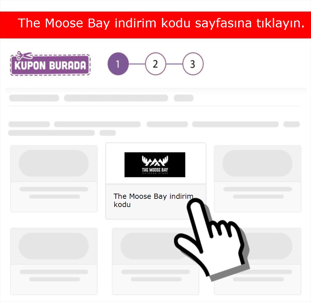 The Moose Bay indirim kodu nasıl alınır adım 1