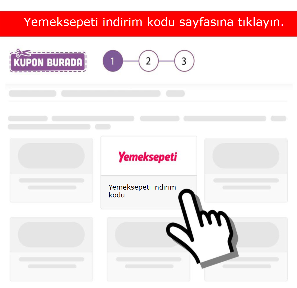 Yemeksepeti indirim kodu nasıl alınır adım 1