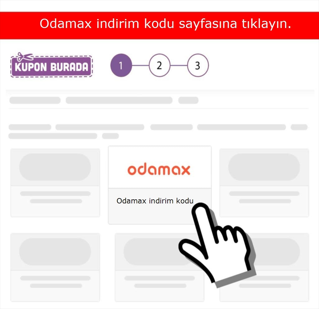 Odamax indirim kodu nasıl alınır adım 1