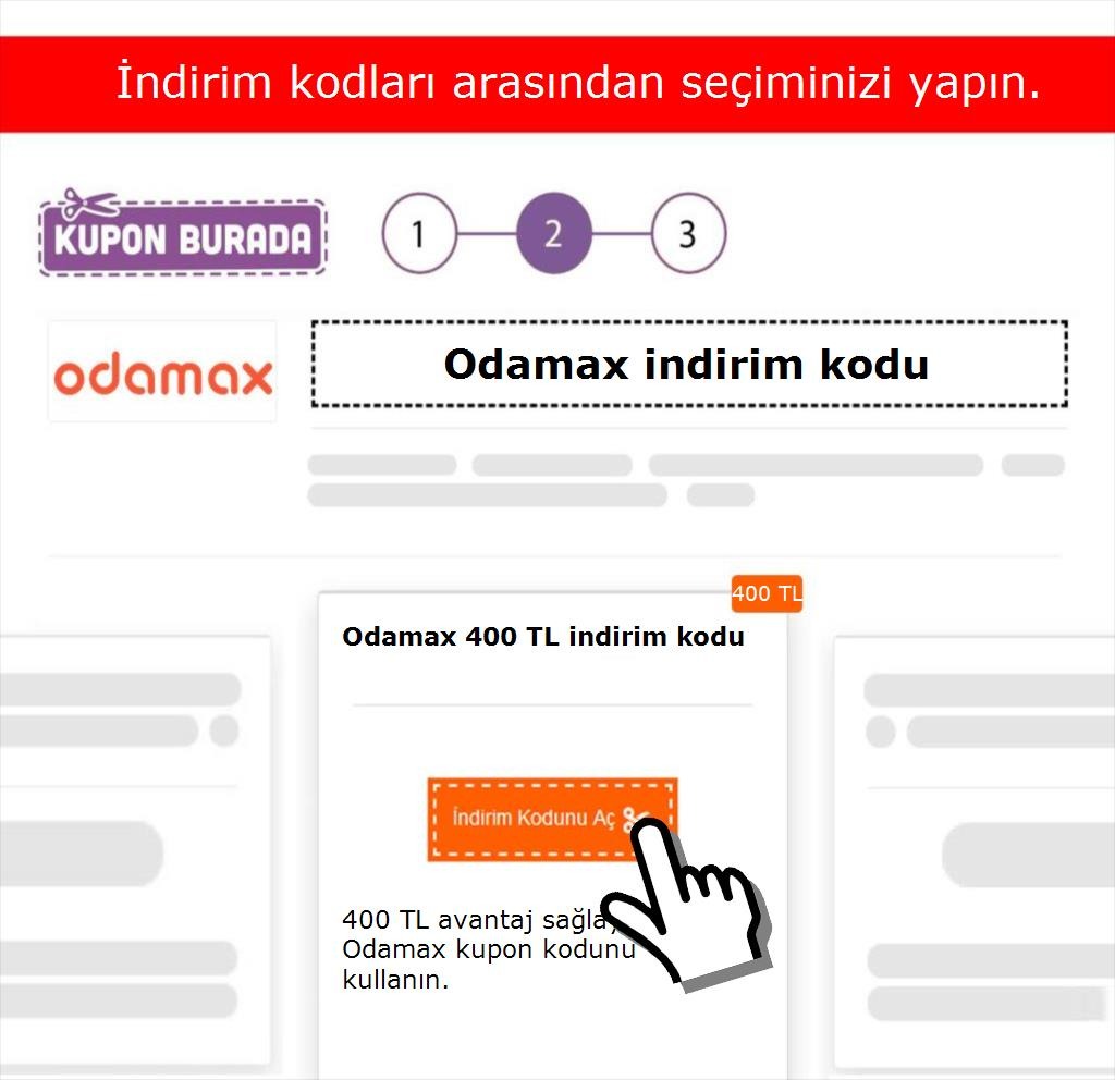 Odamax indirim kodu nasıl alınır adım 2